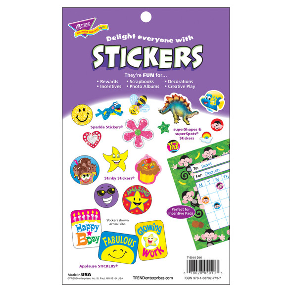 Super Stars & Smiles Sticker Pad, 738 Stickers Per Pad, 6 Pads Super Stars & Smiles Sticker Pad, 738 Stickers Per Pad, 6 Pads