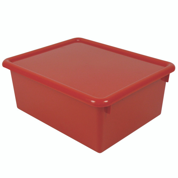 Stowaway 5" Letter Box with Lid, Red