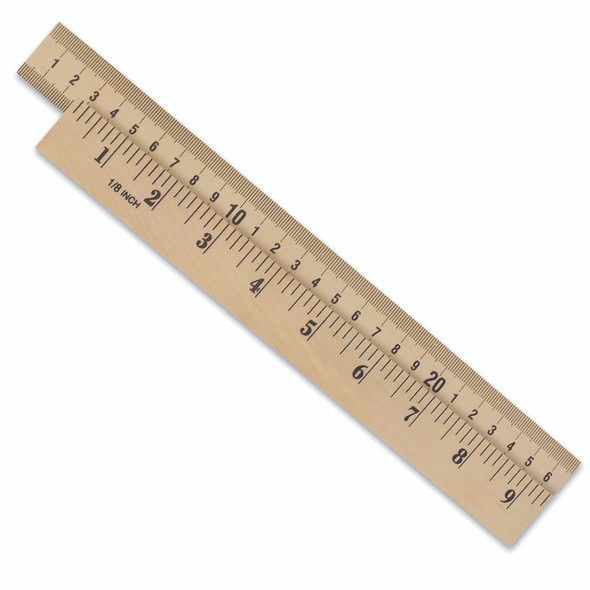 Wooden Meter Stick, Plain Ends
