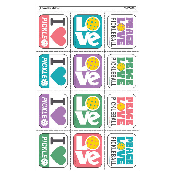 Love Pickleball Tear , Pack of 60
