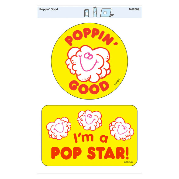 Poppin' Good Vinyl Stickers, Pack of 2