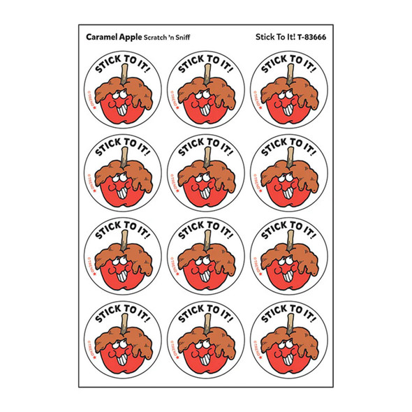 Stick To It!/ Caramel Apple Scent Stickers, 24 ct.
