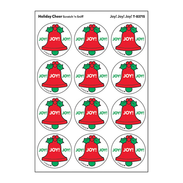 Joy! Joy! Joy!/ Holiday Cheer Scent Stickers, 24 ct.