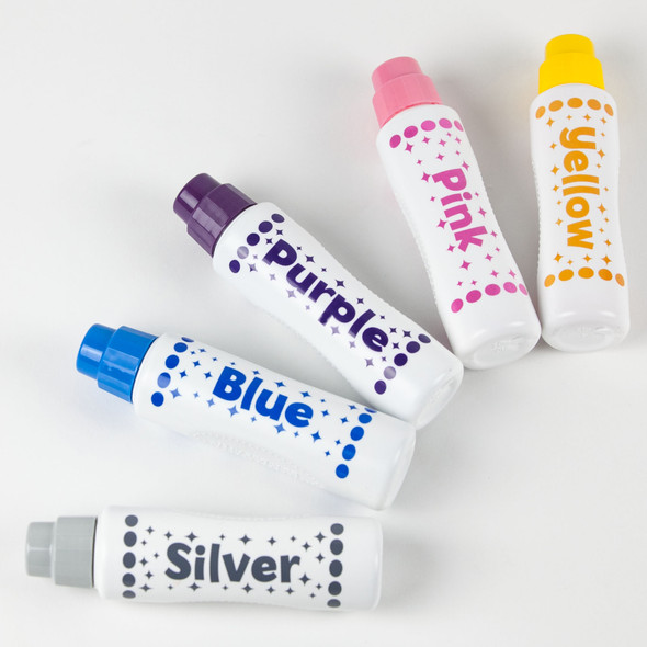 Washable Royal Shimmer Dot Markers, 5 Colors Washable Royal Shimmer Dot Markers, 5 Colors
