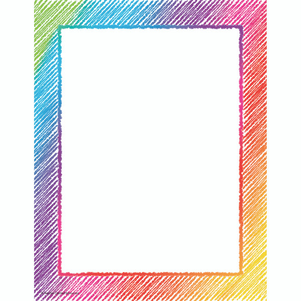 Colorful Scribble Computer Paper, 50 Sheets