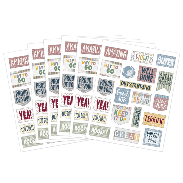 Classroom Cottage Stickers, Pack of 120