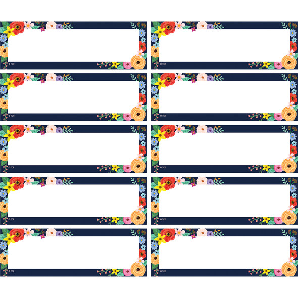 Wildflowers Magnetic Labels Accents, Pack of 20