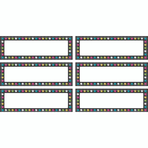 Chalkboard Brights Labels Magnetic Accents, Pack of 20