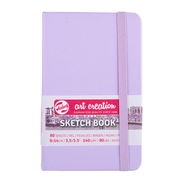Sketchbook, 80 Sheets, 90lbs, Pastel Violet Cover, 3.5" x 5.5"