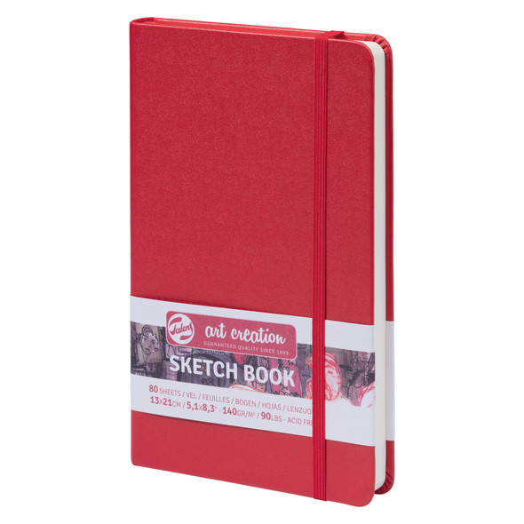 Sketchbook, 80 Sheets, 90lbs, Red Cover, 5.1" x 8.3"