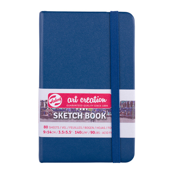 Sketchbook, 80 Sheets, 90lbs, Navy Blue Cover, 3.5" x 5.5"