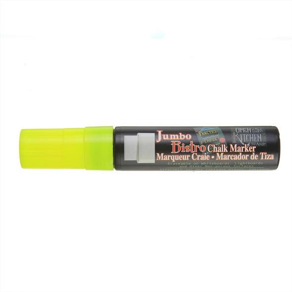 Jumbo Bistro Chalk Marker, 481F-S, Fluorescent Yellow