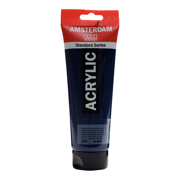Standard Acrylic Paint Tube, 250 mL, Prussian Blue (Phthalo) 566