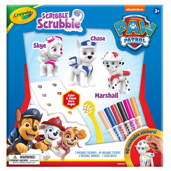 Scribble Scrubbie Paw Patrol 3 Count Deluxe Set