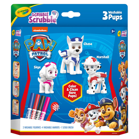 Scribble Scrubbie Paw Patrol, 3 Count