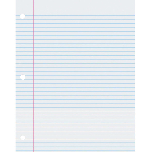 Composition Paper, White, Red Margin, 9/32" Ruled, 8 1/2" x 11", 500 Sheets Per Pack, 2 Packs Composition Paper, White, Red Margin, 9/32" Ruled, 8 1/2" x 11", 500 Sheets Per Pack, 2 Packs