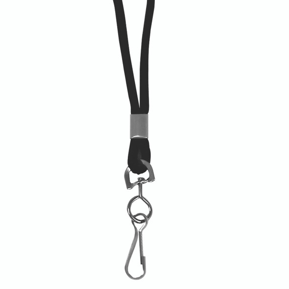 Standard Lanyard with Swivel Hook, Black
