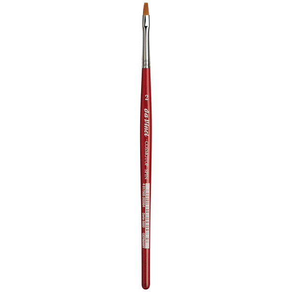 COSMOTOP-SPIN Silkpainting Brush, Synthetic, Watercolor, Flat, Size 2