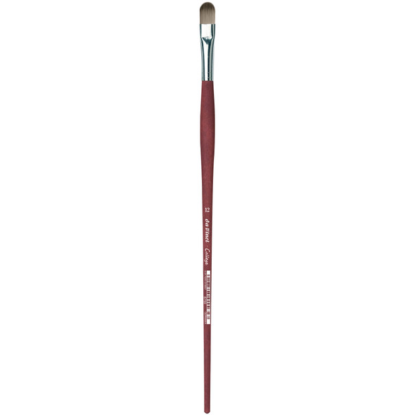COLLEGE Student Brush, Synthetic, Acrylic & Oil, Filbert, Series 8750, Size 12