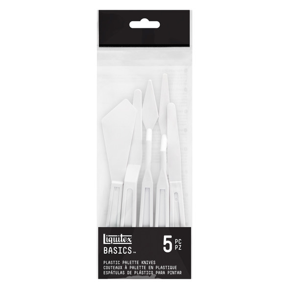 BASICS Plastic Palette Knives, Set of 5