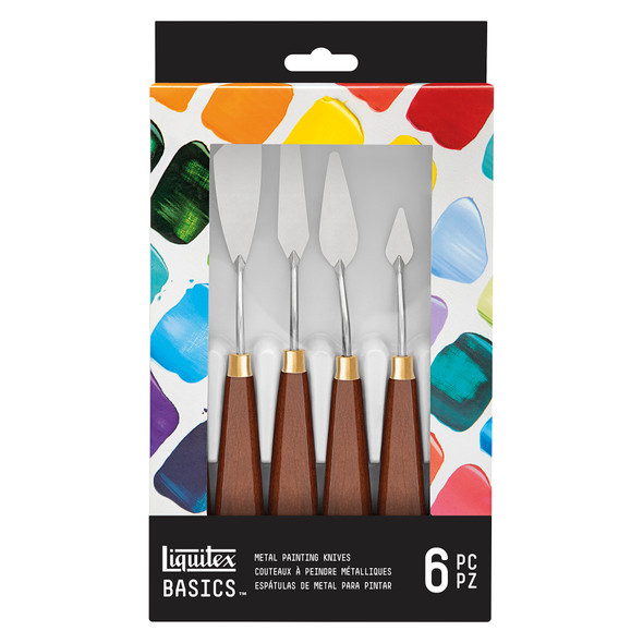 BASICS Metal Palette Knives, Set of 6