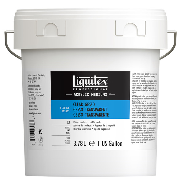 Professional Acrylic Gesso, Clear, 128 oz (3.78 L)
