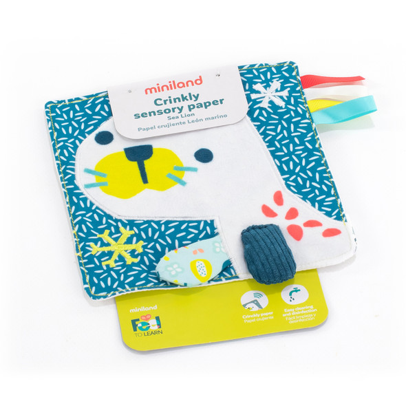 Feel to Learn: Crinkly Sensory Paper, Sea Lion