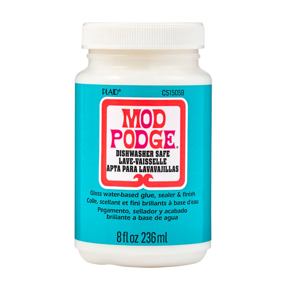 Decoupage Glue, Dishwasher Safe Gloss, 8oz.