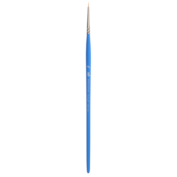 Select Artiste Short Liner Brush, Synthetic Bristles, Short Handle Mixed Media Paintbrush, Jewel Blue, Size 18/0, 1 Count