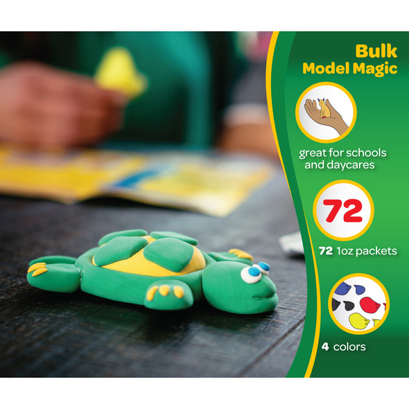 Model Magic® Modeling Material Primary Colors Classpack®, Assorted Colors, 1 oz, Pack of 75