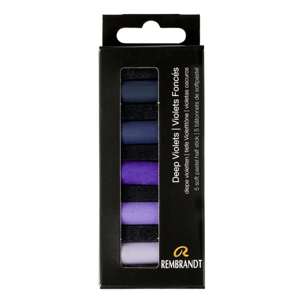 Soft Pastels Micro Sets, 5 Half Sticks, Deep Violets