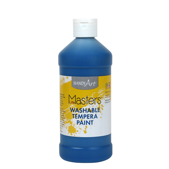 Little Masters Washable Tempera Paint, Blue, 16 oz.
