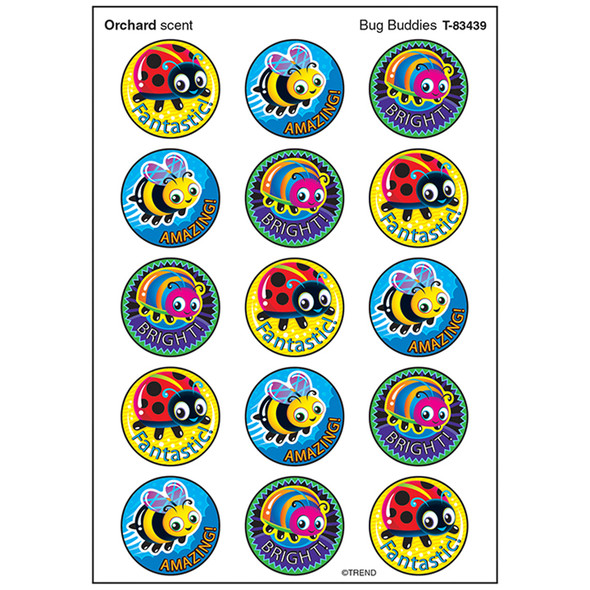 Bug Buddies/Orchard Stinky Stickers, 60 ct.