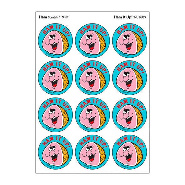 Ham It Up!/Ham Scented Stickers, Pack of 24
