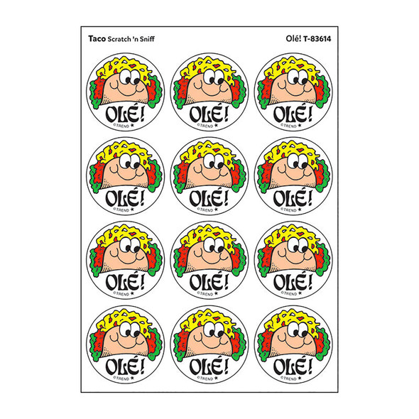 Ole!/Taco Scented Stickers, Pack of 24