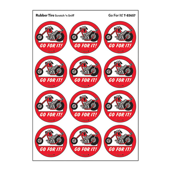 Go For It!/ Rubber Tire Scent Stickers, 24 ct.