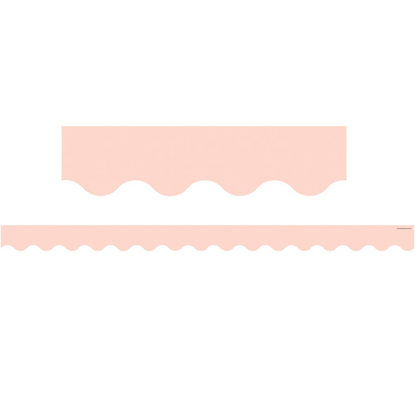 Blush Scalloped Border Trim, 35 Feet Per Pack, 6 Packs