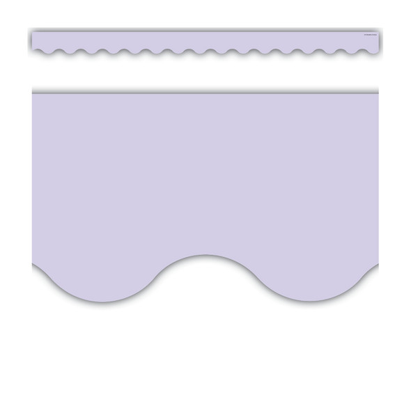 Lavender Scalloped Border Trim, 35 Feet