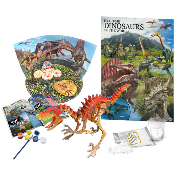 Extreme Dinosaurs of the World - For Ages 6+ - Create and Customize Models and Dioramas - Study the Most Extreme Dinosaurs