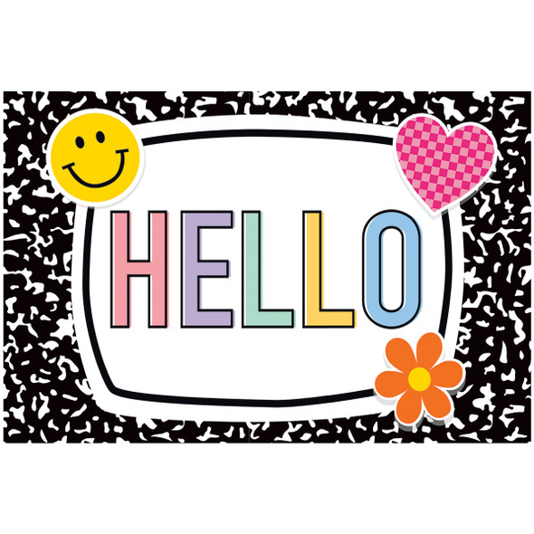 Cool for School Hello Postcards, Pack of 30