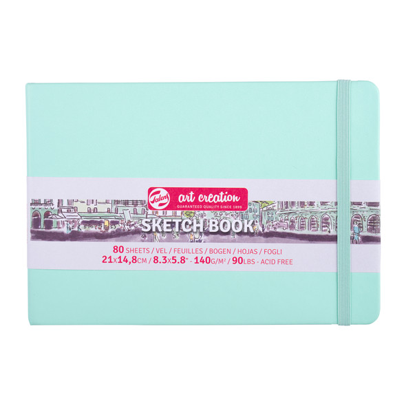 Sketchbook, 80 Sheets, 90lbs, Fresh Mint Cover, 8.3" x 5.8" (A5)