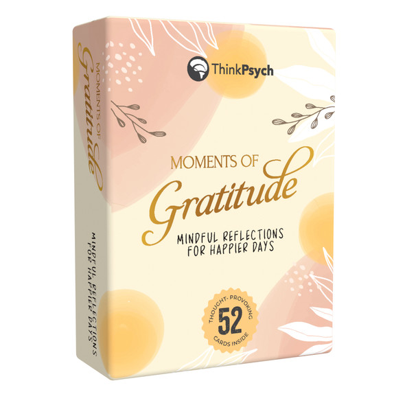 Moments of Gratitude Cards - 52 Daily Questions for Mindfulness & Self-Reflection