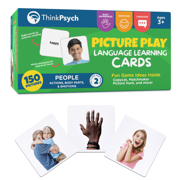 Real People Flashcards - 150 Body Parts, Emotions, and Verbs