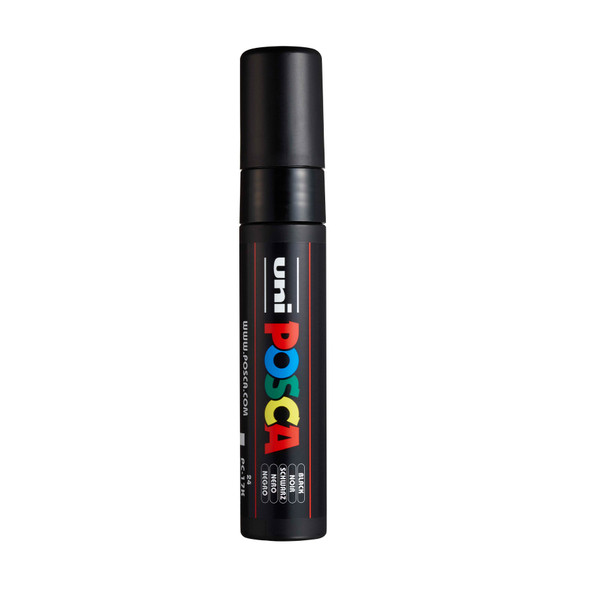 uni POSCA PC-17K Water-Based Paint Markers, Extra Broad Tip (15mm), Black