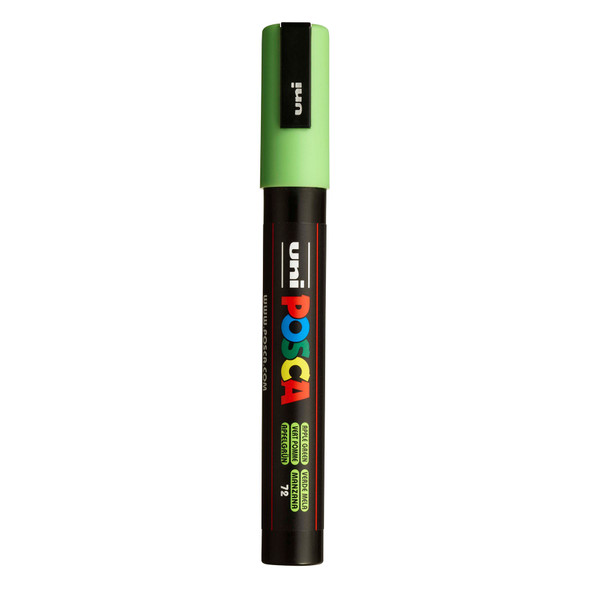 uni POSCA PC-5M Water-Based Paint Markers, Reversible Medium Tip (1.8-2.5mm), Apple Green