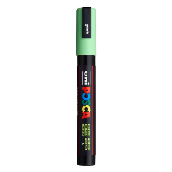 uni POSCA PC-5M Water-Based Paint Markers, Reversible Medium Tip (1.8-2.5mm), Light Green
