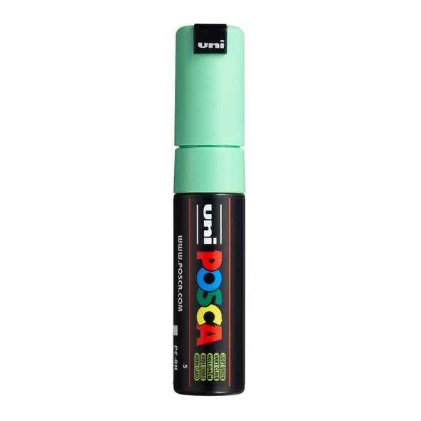 uni POSCA PC-8K Water-Based Paint Markers, Broad Tip (8mm), Light Green