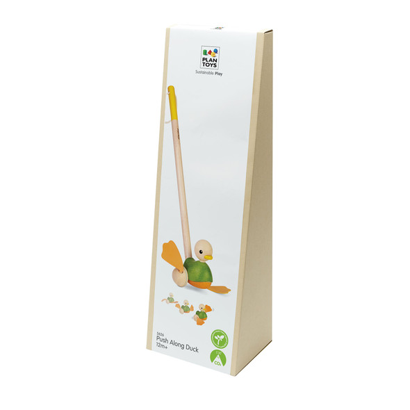 Wooden Push Along Duck Toy