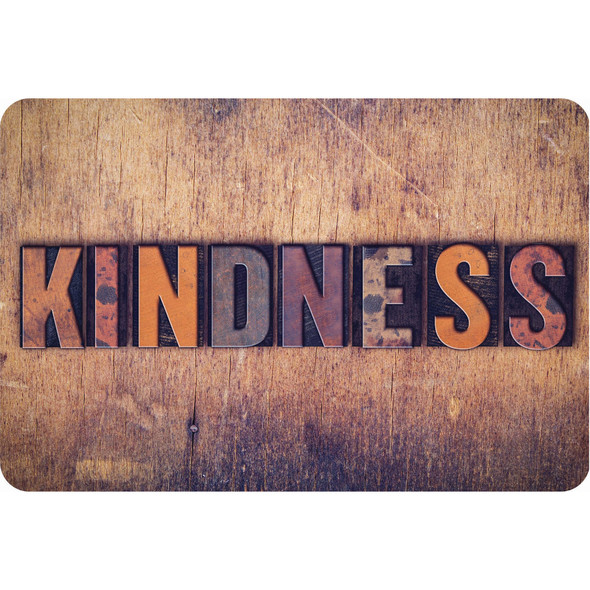 The Original Fun Mat Computer Mouse Pad, 11.75x8 in, Kindness, Letterpress