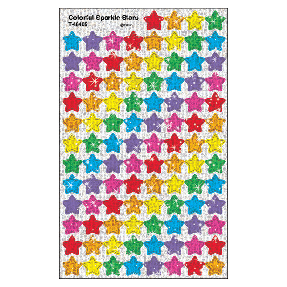 Colorful Sparkle Stars superShapes Stickers, 400 ct